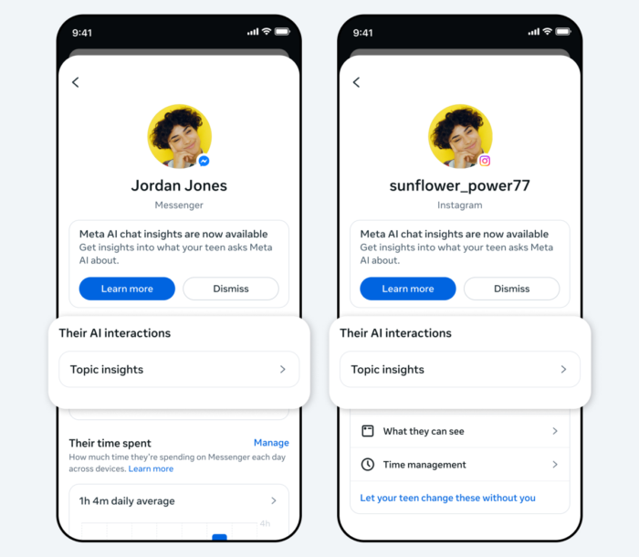 ميتا تطلق ميزة جديدة لتمكين الآباء من متابعة تفاعلات أبنائهم مع روبوتها الذكي