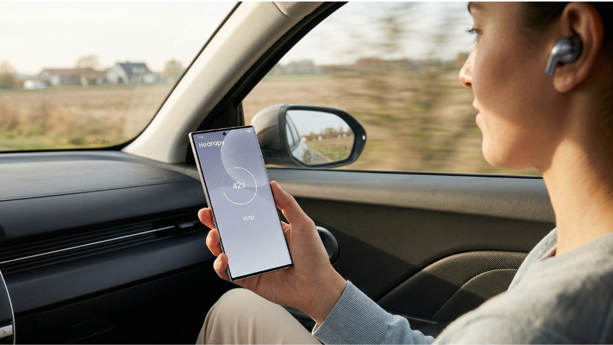 تطبيق Hearapy الجديد من سامسونج: هل يمكن لدقيقة واحدة من الاستماع أن تخفف دوار الحركة؟