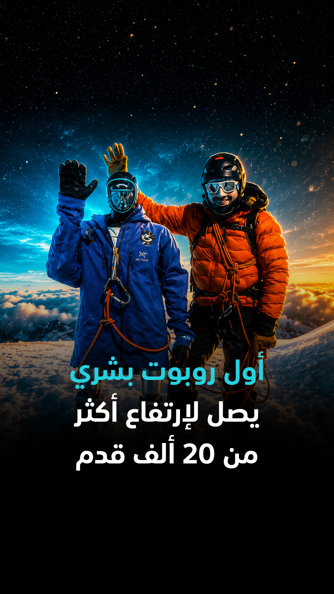 روبوت بشري دخل التاريخ على ارتفاع أكثر من 20 ألف قدم