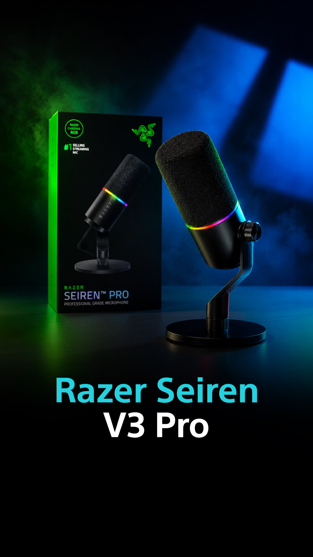 هذا ليس مجرد ميكروفون للألعاب | Razer Seiren V3 Pro