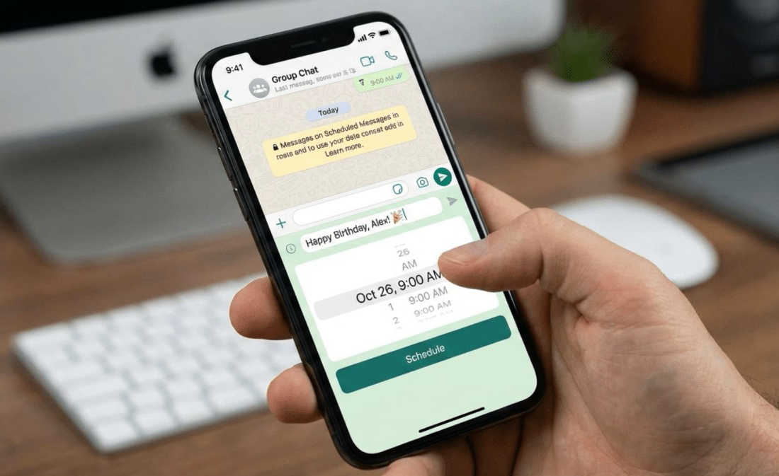 واتساب يختبر جدولة الرسائل على iOS مع توسيع مجموعة من المزايا الجديدة