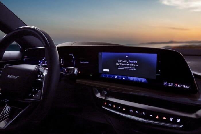 Google Gemini Cadillac infotainment