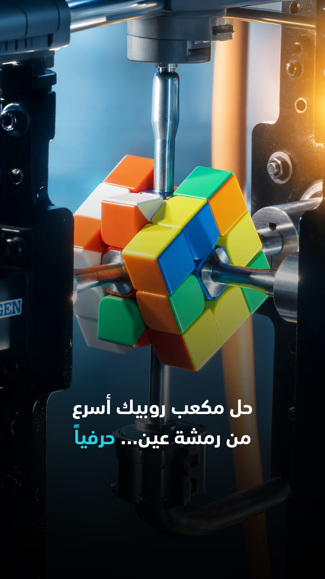 حل مكعب روبيك أسرع من رمشة عين... حرفيًا