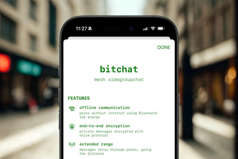 The offline chat platform BitChat