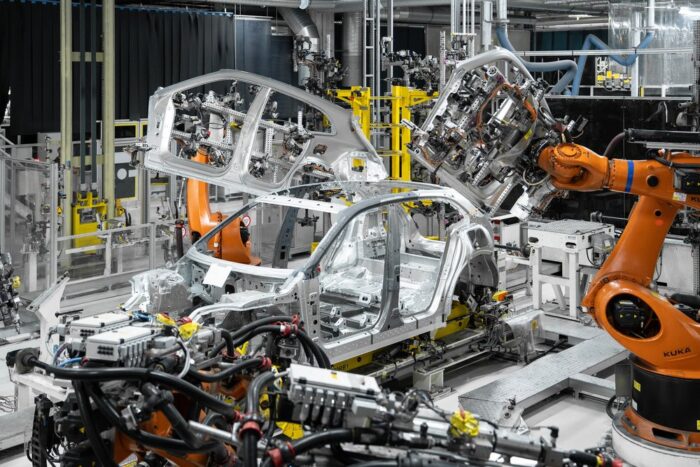 Porsche Cayenne production line in Bratislava