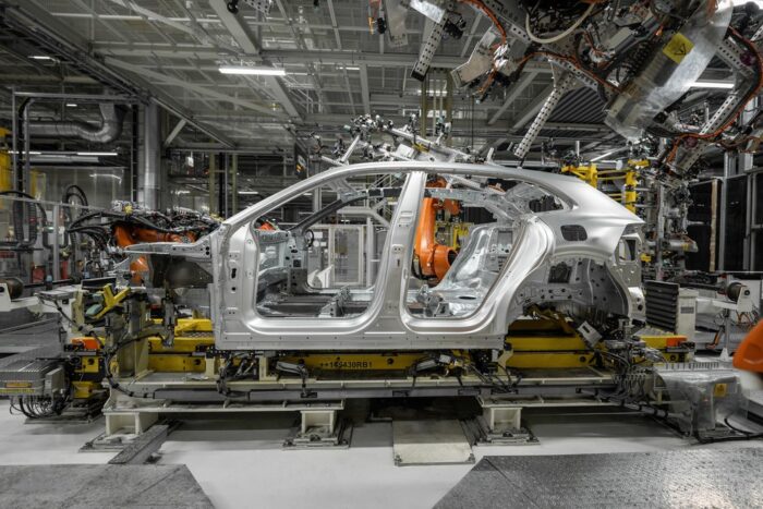 Porsche Cayenne production line in Bratislava